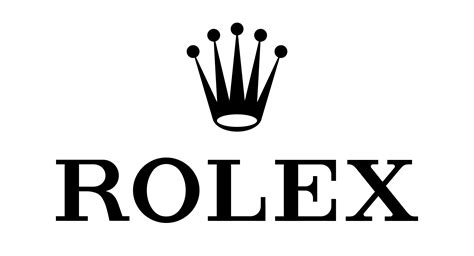 rolex black and white logo|rolex logo no words.